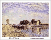 Le Canal du Loing, painting by Alfred Sisley