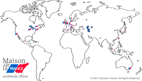 World map of FGTO offices.