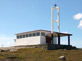 The chapel Notre-Dame du Vent at Port-aux-Francais, Kerguelen.