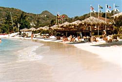 Topless beach at Baie de St. Jean