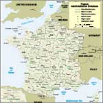 France administrative map thumbnail image