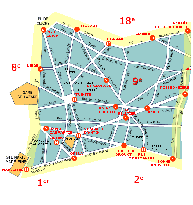 paris map district 0