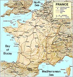 Map of France