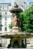 Fountain in Square Louvois