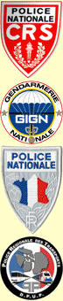 French police badges.