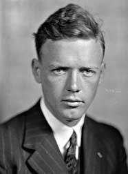 Portrait of Charles Lindbergh.