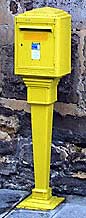 Yellow mailbox