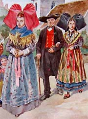 Traditional Alsatian costume.