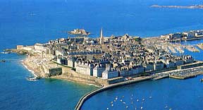 Aerial view of Saint-Malo
