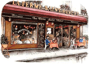 La Ferme Saint Hubert exterior (drawing)