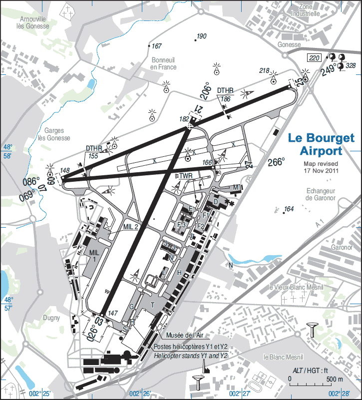 Airports of Paris: Le Bourget Airport