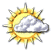 Sun and cloud