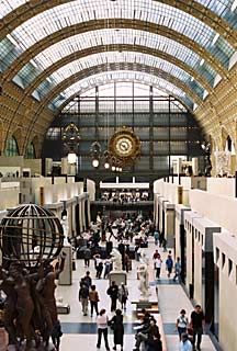 Great hall inside Musee d'Orsay