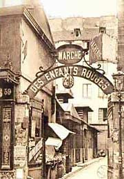 Enfants Rouges market entrance, circa 1905.
